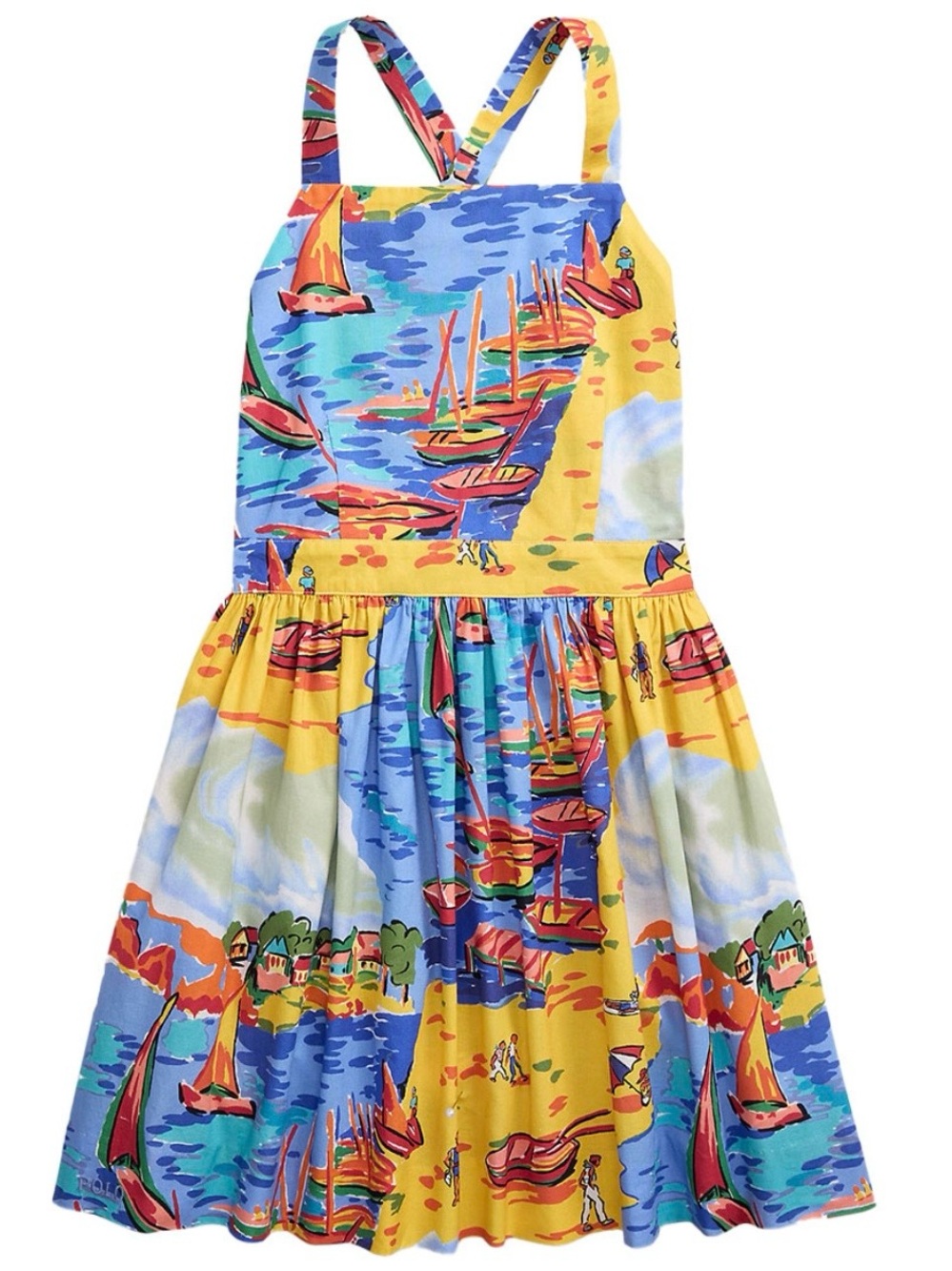 NWT Polo Ralph Lauren girls 16 Italian Riviera seaside sundress summer preppy